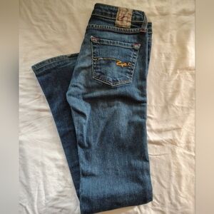 Lofli Denim Charlotte Blue Stretch Boot Cut Jeans Size 25L 25 X 32